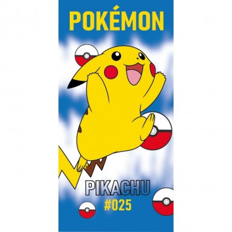 Pokémon - Sac de Couchage Enfant Pikachu - Lit d'Appoint 165x70 cm