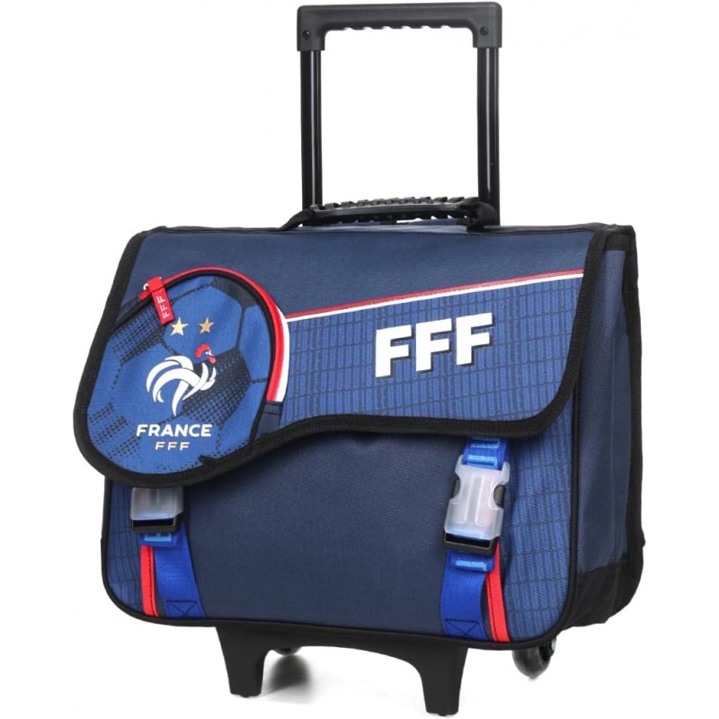 Cartable a roulettes FFF 41 cm