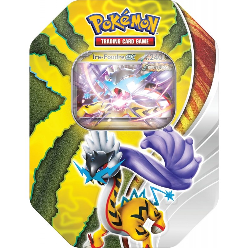 Pokémon JCC Boîte Destinée Paradoxe – Ire-Foudre-ex (1 Carte Promo Brillante et 4 boosters)