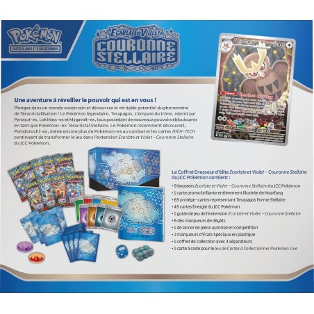 Pokémon : Coffret Dresseur d’élite Écarlate et Violet – Couronne Stellaire