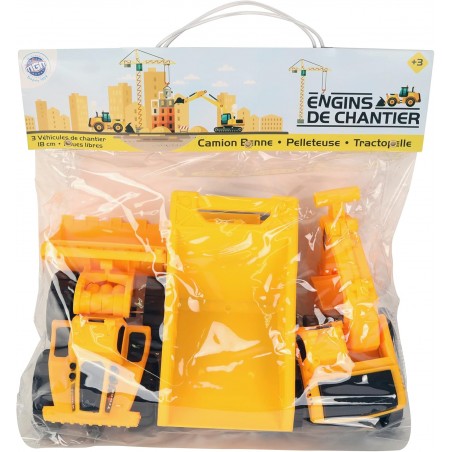 Pack de 3 camions de chantiers 18 cm