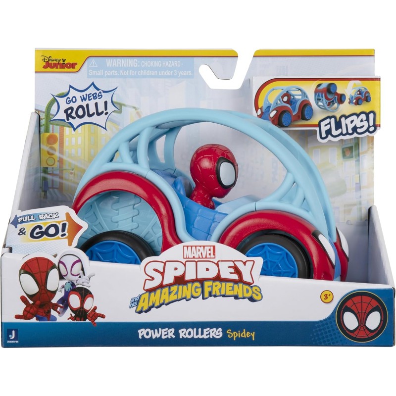 Power Rollers (Spidey) de Ses Amis Extraordinaires de Marvel - Voiture de 15 cm