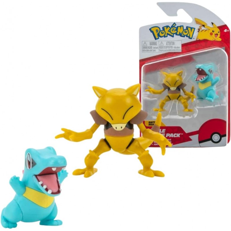 Pokemon Pack de 2 figurines Abra et Totodile