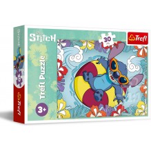 Puzzle 30 piéces Lilo & Stitch en Vacances