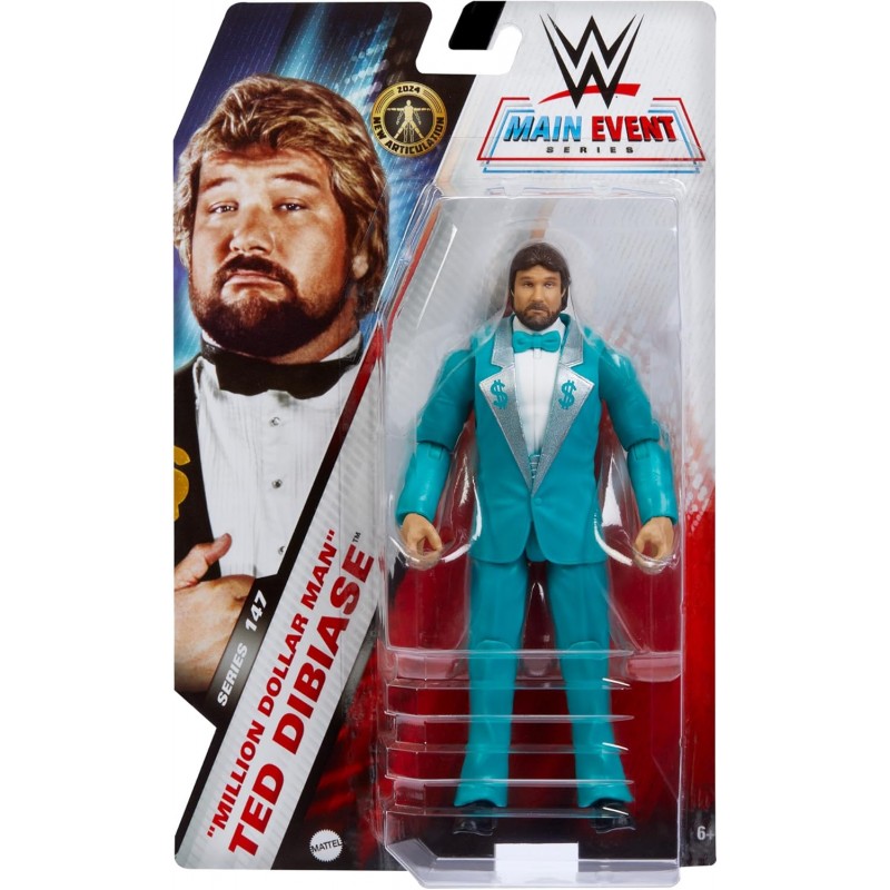 Figurine WWE de 15,2 cm de collection Million dollar man Ted Dibiase