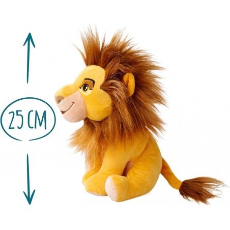 Peluche roi lion Mufasa 25 cm