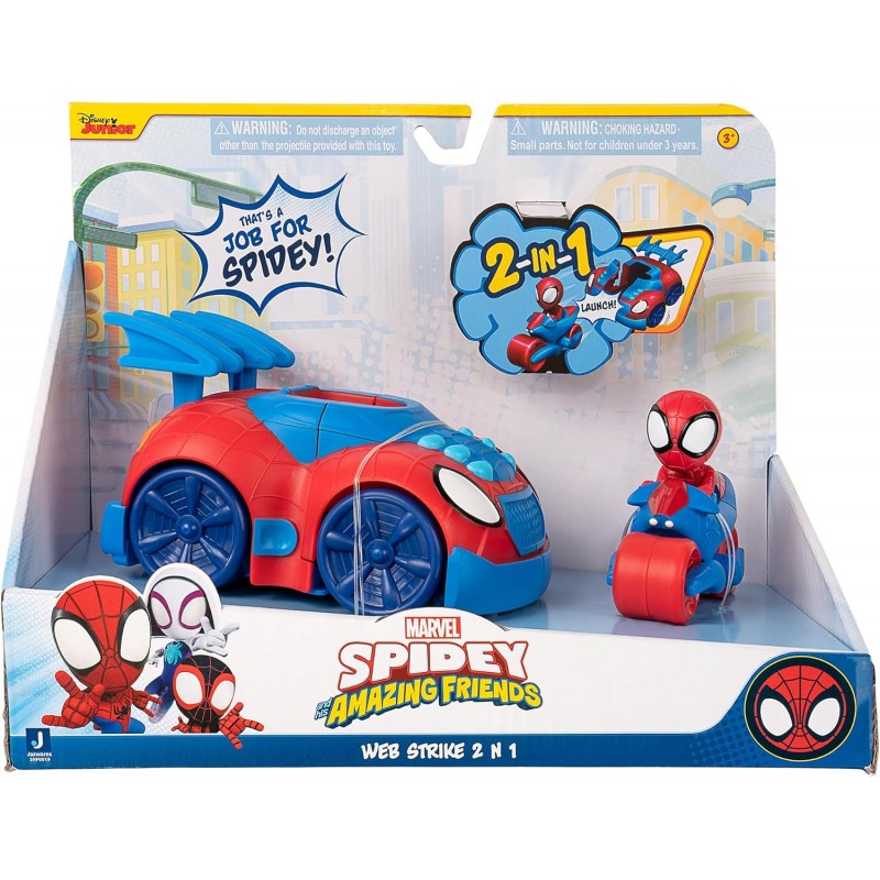 Voiture Spidey a fonction web strike 2 en 1