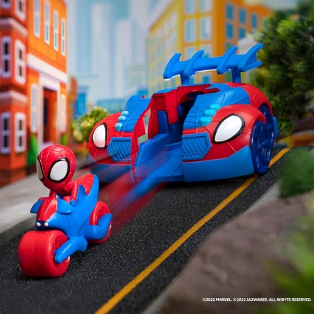 Voiture Spidey a fonction web strike 2 en 1