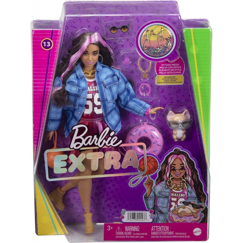 Coffret poupée Barbie extra Basketball Jersey