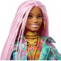 Coffret poupée Barbie extra Cheveux tressés Roses, Look Tendance