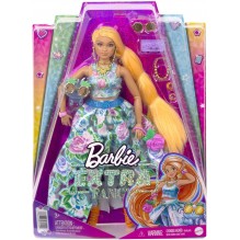 Coffret poupée Barbie extra avec Tenue Deux pièces à Fleurs