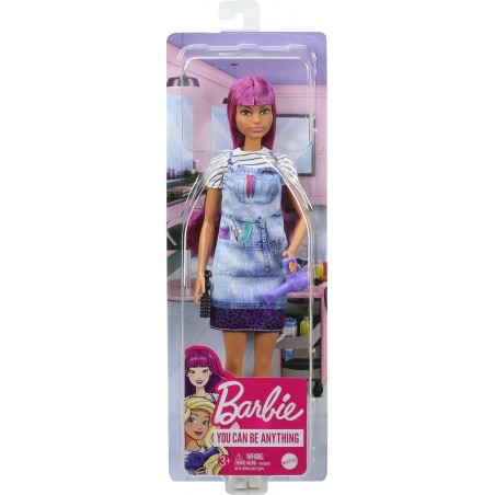 Poupée Barbie Coiffeuse aux Cheveux Violets