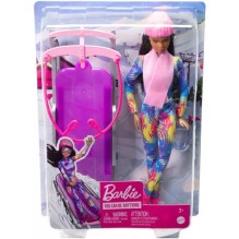 Coffret poupée Barbie et sa luge