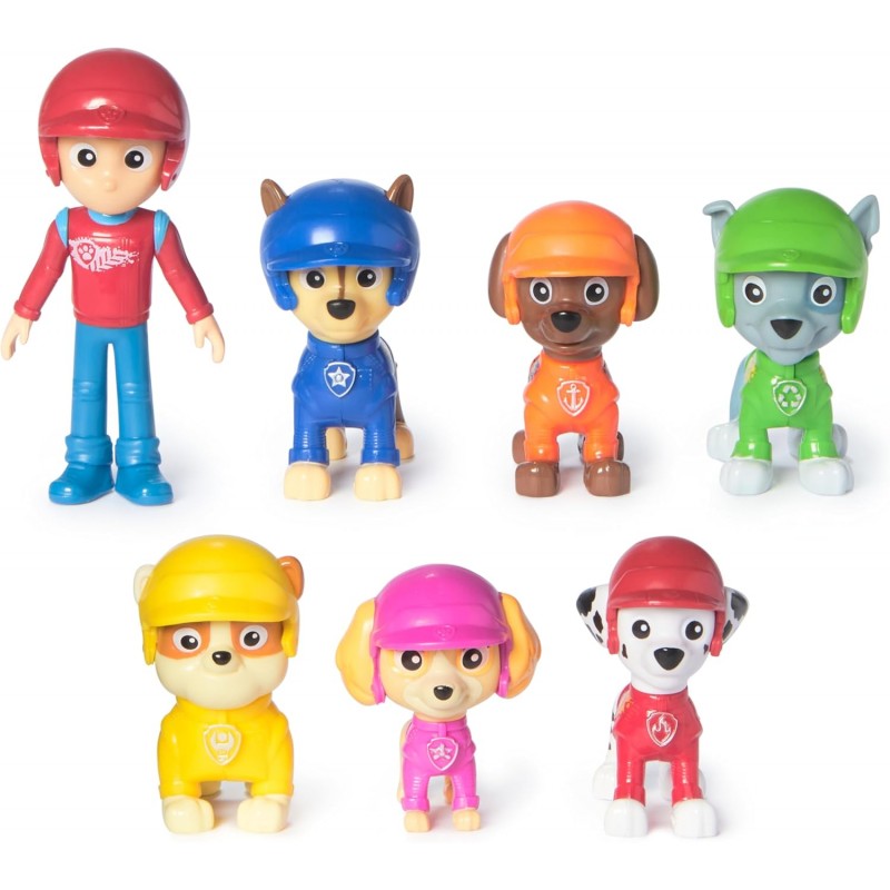 Pat Patrouille - Coffret Cadeau 7 Figurines Rescue Wheels