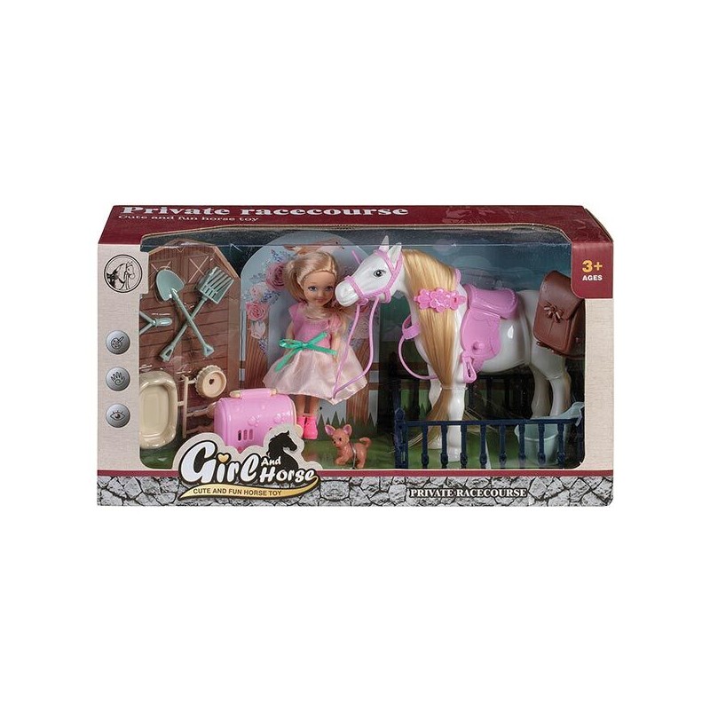 Coffret Poupée et son cheval + accessoires