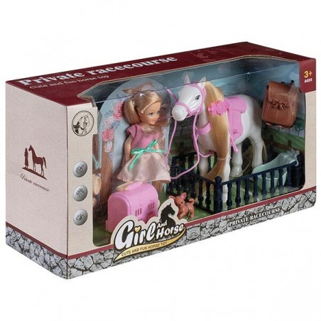 Coffret Poupée et son cheval + accessoires