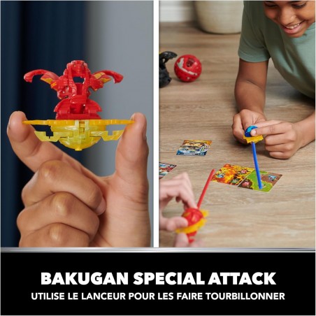 1 Bakugan spécial attak - 1 Anneau De Combat 1 Lanceur 3 Cartes - Modèle Aléatoire