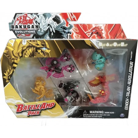 Bakugan Evolutions Battle AMP Pack Eenoch Talan Auxillataur figurines et cartes