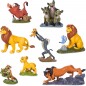 Coffret de 9 Figurines Deluxe Le roi lion Comprend Mufasa et Zazu, Simba, Rafiki, Scar, Pumbaa, Timon, Shenzi, Banzai et Ed