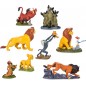 Coffret de 9 Figurines Deluxe Le roi lion Comprend Mufasa et Zazu, Simba, Rafiki, Scar, Pumbaa, Timon, Shenzi, Banzai et Ed