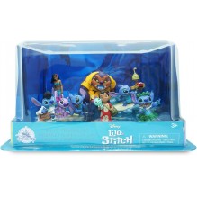 Coffret de 8 Figurines , Inclut Stitch surfeur, Stitch danseur, Stitch "Elvis", Stitch et Angel, Lilo, Nani, Pleakley et Jumba