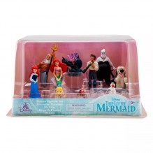 Coffret de 10 Figurines ,Ariel en sirène, Éric, Triton, Flotsam et Jetsam, Eurêka, Sébastien, Polochon, Max et Ursula