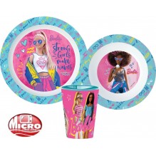 Barbie  Service de table, micro-service en plastique