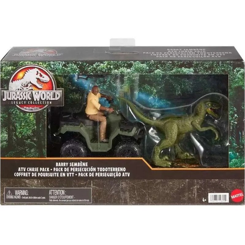 Coffret Jurassic World quad et dinosaure