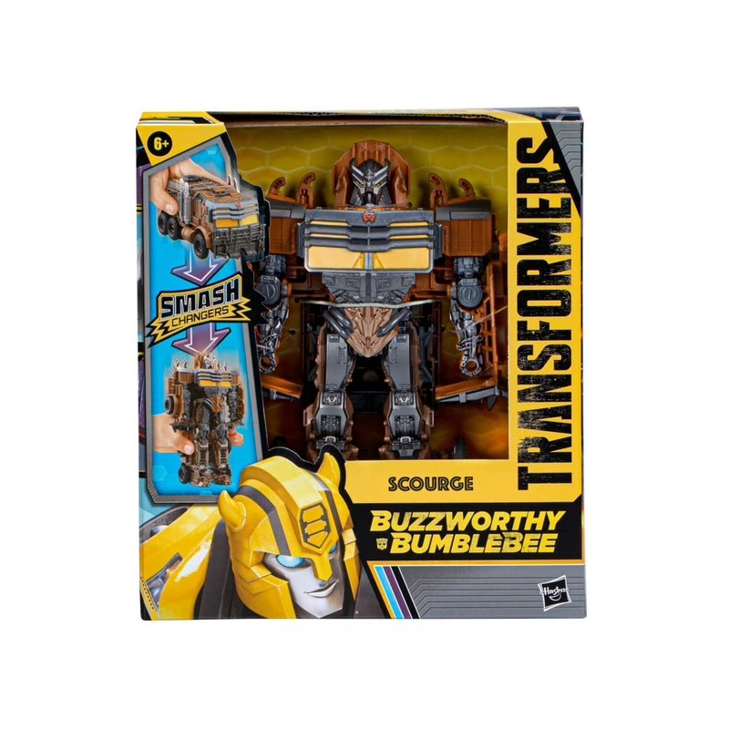 Transformers : Rise of the Beasts Buzzworthy Bumblebee Smash Changers - Figurine Scourge 23 cm