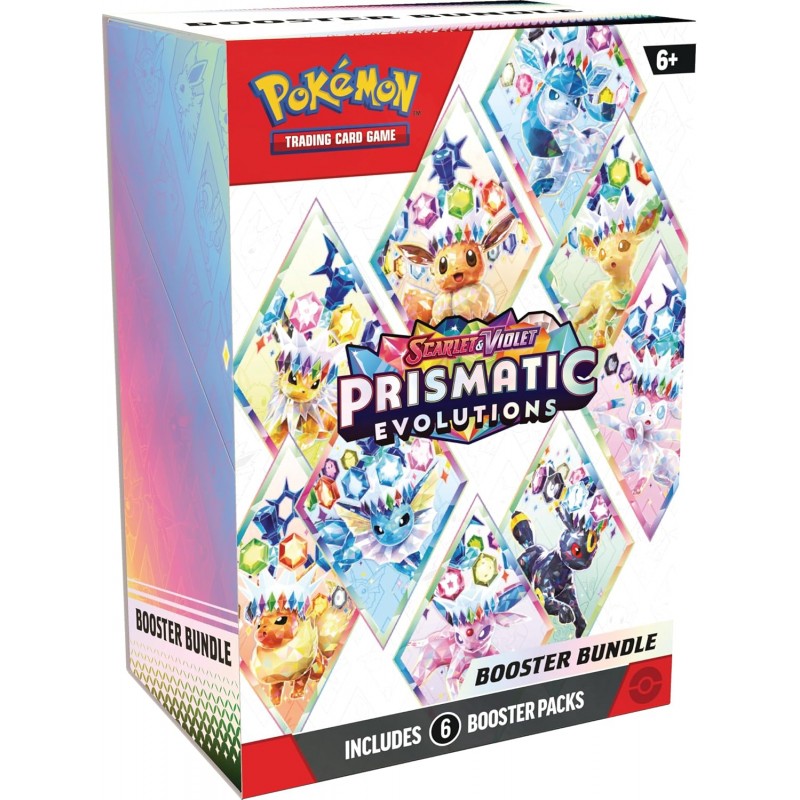 Pokémon TCG : Pack Booster Évolutions Prismatiques Écarlate & Violet (6 Boosters)